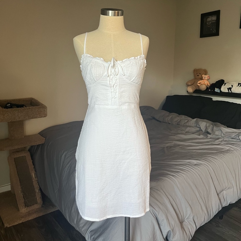 lightweight mini summer dress with lining